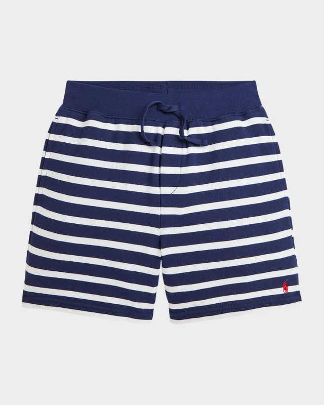 Boy's French Terry Pull-On Shorts, Size S-XL
